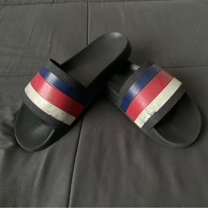 Authentic Gucci Slides Pursuit ‘72 Red White Blue Stripe 9US Men’s